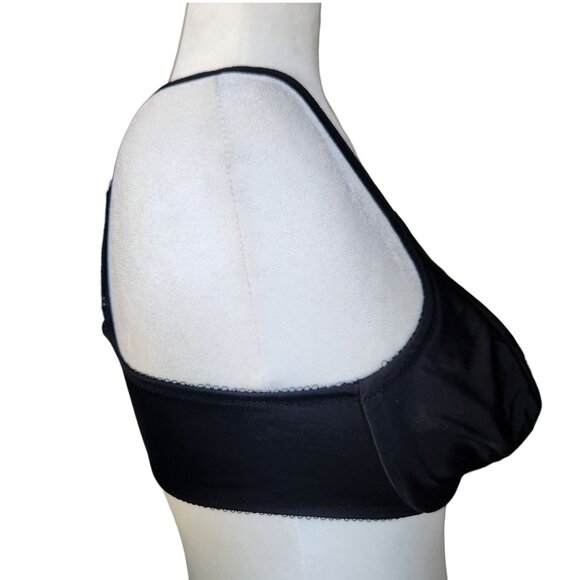 Wacoal Bodysuede Underwire Ultra Full Coverage Bra Black Women's Size 36C - Picture 3 of 13